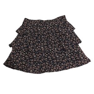 Altar'd State floral skirt, 3 tiers lined, size small